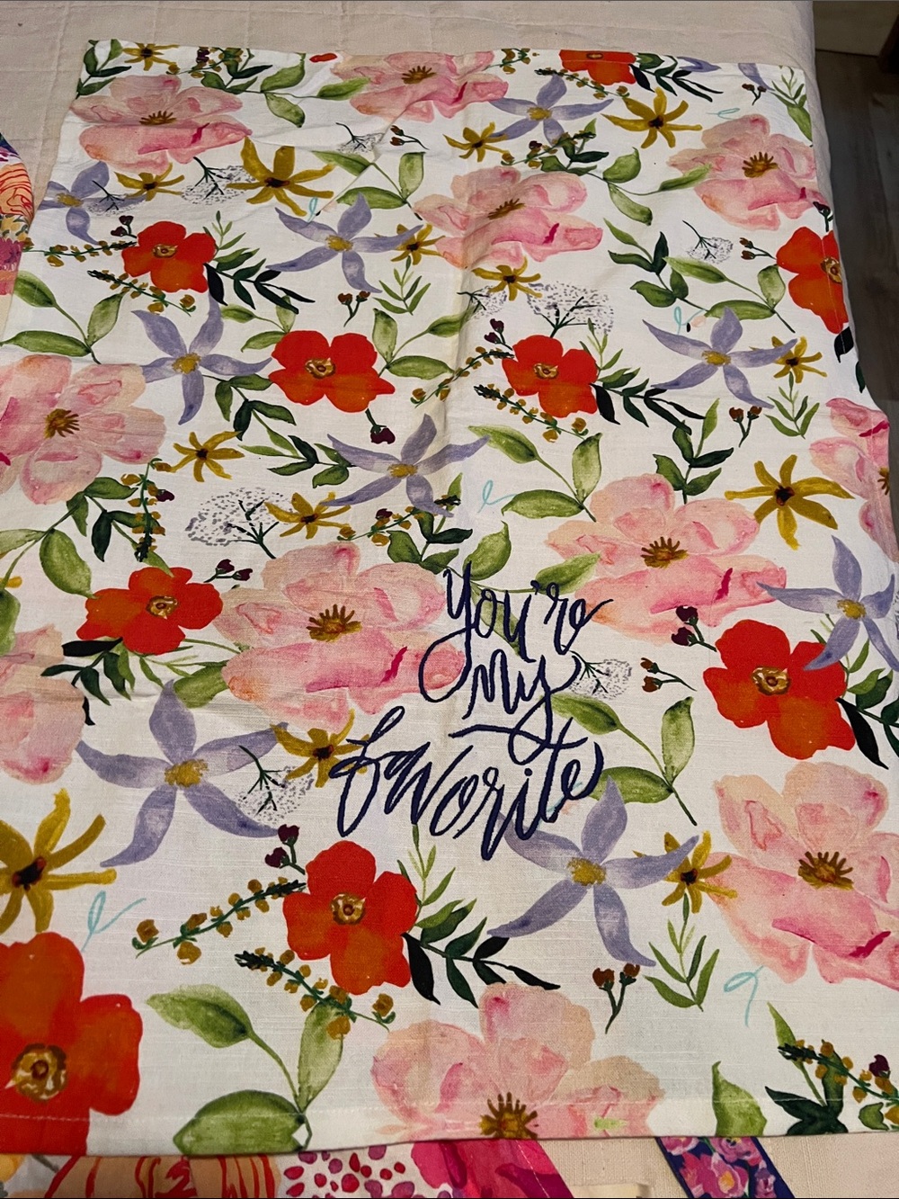 NWOT OS Anthropologie X Floral Halter Apron with Floral Towel - Picture 2 of 9